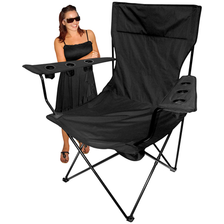 Cod Usa Folding Kingpin Chair, Black 810169